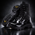 Coturno Militar Blackshine Elite Couro Legítimo com Zíper Extra Leve