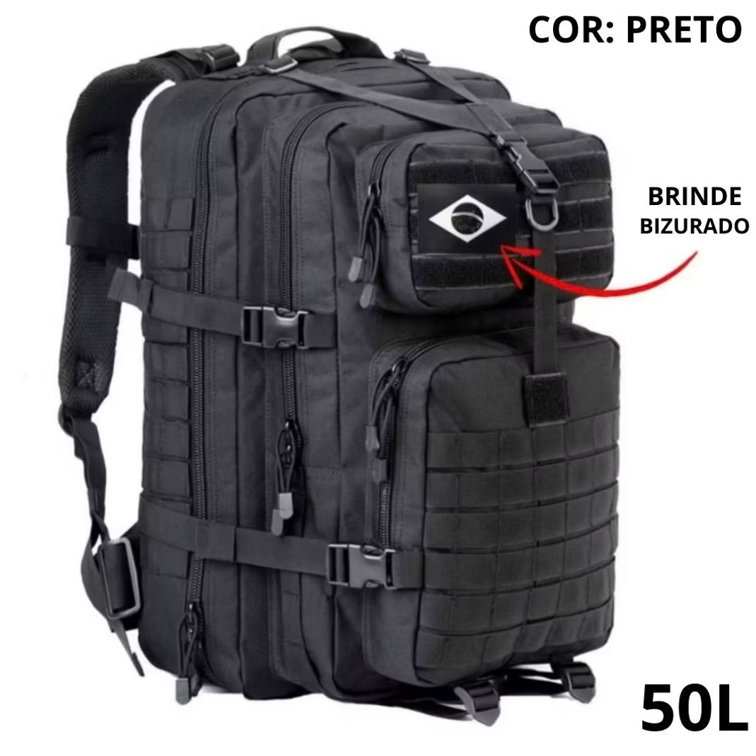 Mochila Tática Militar 50L – Padrão Operacional