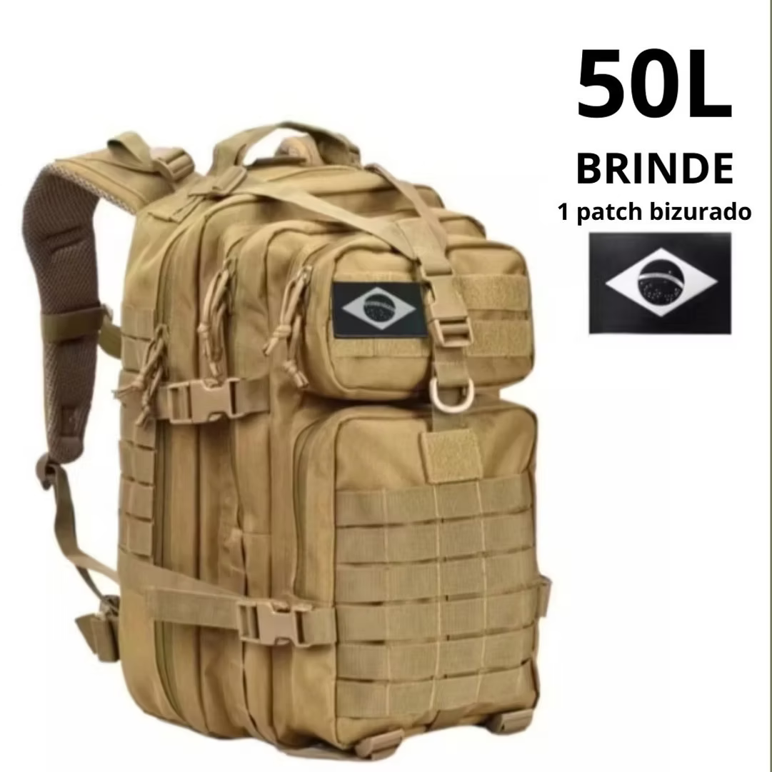 Mochila Tática Militar 50L – Padrão Operacional