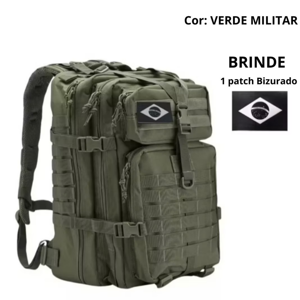 Mochila Tática Militar 50L – Padrão Operacional